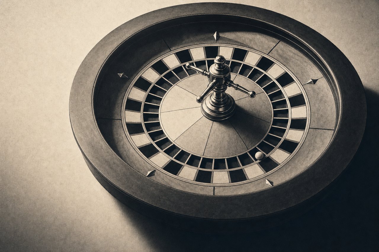 Kasinospiele – Roulette-Kessel in klassischem Ambiente, akademische Darstellung
